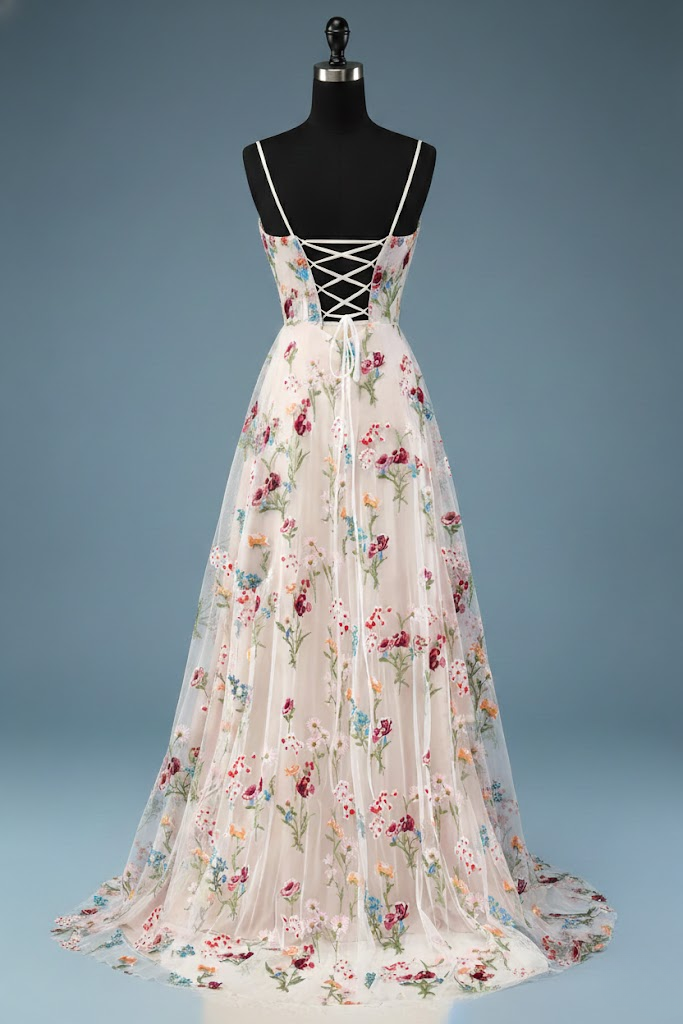 Velora Wildflower Breeze A-Line Prom Dress Secondary image